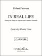 In Real Life I & Extraordinary Vocal Solo & Collections sheet music cover